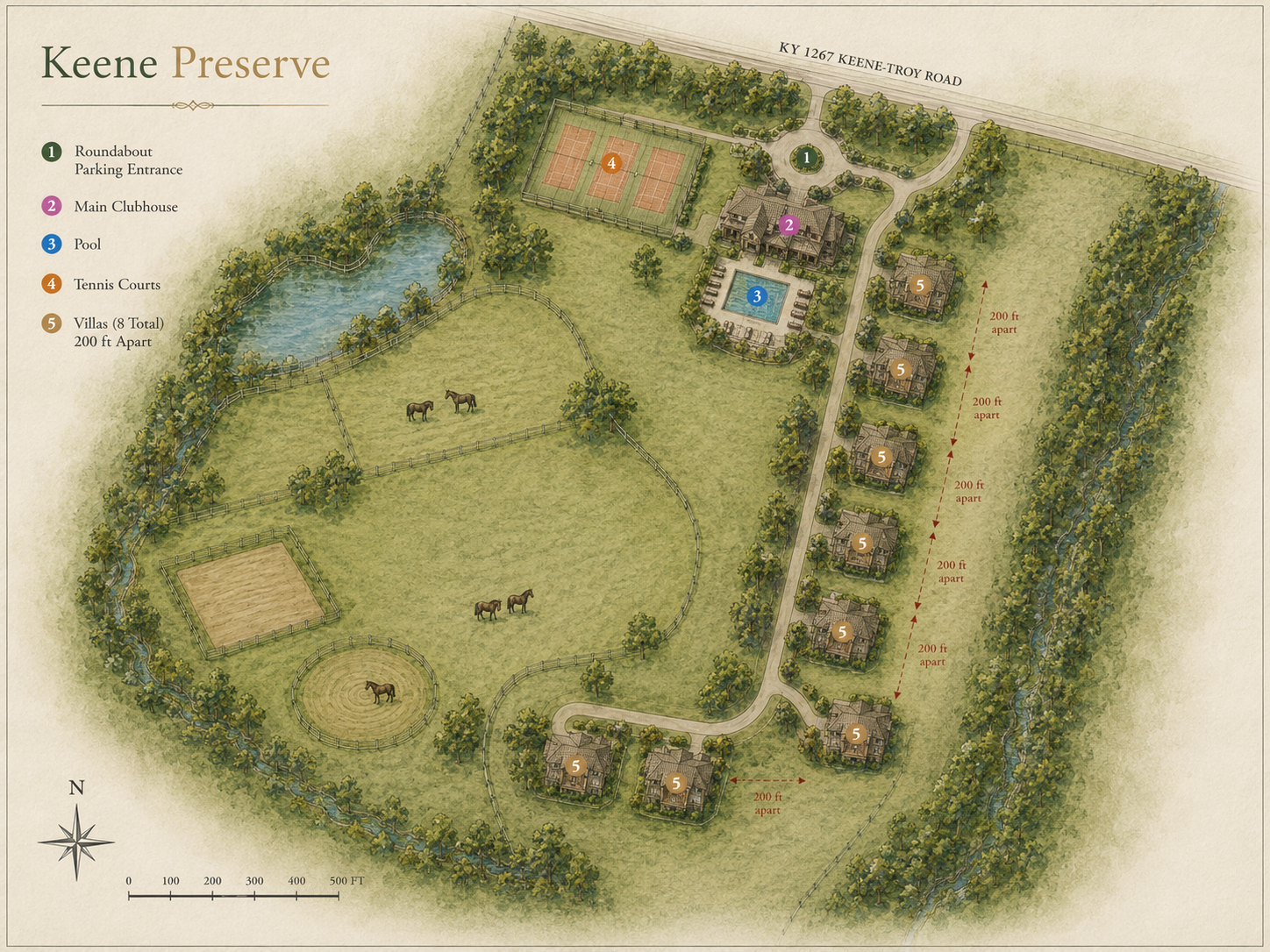 Conceptual plan for Keene Preserve