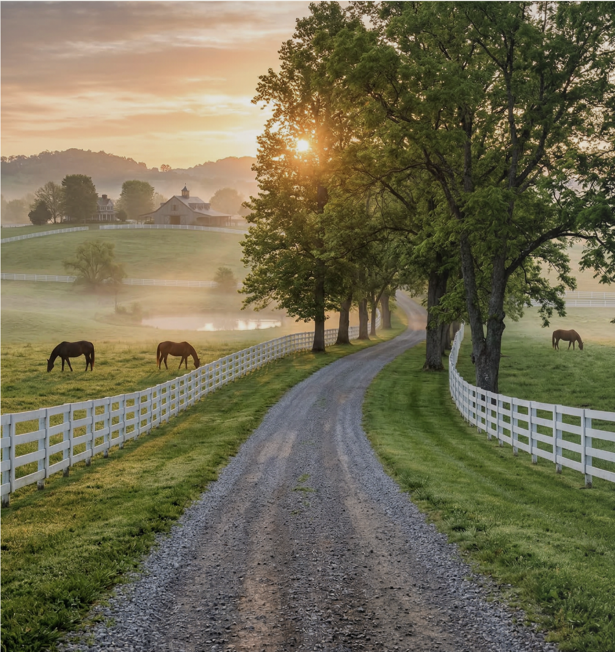 Entry lane at Keene Preserve
